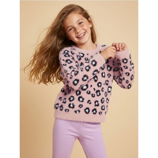 Sinsay - Sweter ze wzorkiem panterki - wielobarwny ze sklepu Sinsay w kategorii Swetry dziewczęce - zdjęcie 187615552