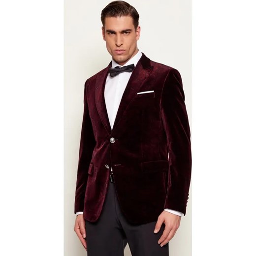 Joop! Marynarka z poszetką Horace-Velvet | Slim Fit ze sklepu Gomez Fashion Store w kategorii Marynarki męskie - zdjęcie 187616350