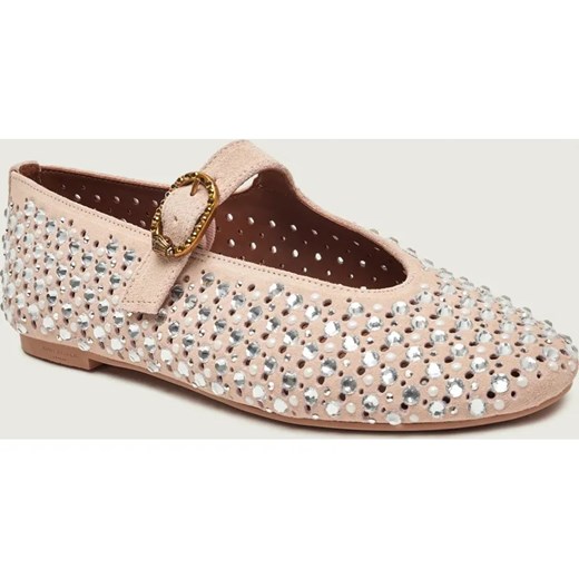 Kurt Geiger Baleriny MAYFAIR | zamsz ze sklepu Gomez Fashion Store w kategorii Balerinki - zdjęcie 187616381