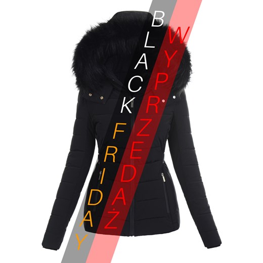 Kurtka Zimowa Damska z Futerkiem ze sklepu brendi.pl w kategorii Kurtki damskie - zdjęcie 187616500