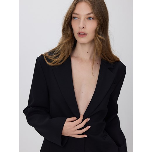 Reserved - Jednorzędowa marynarka - czarny ze sklepu Reserved w kategorii Marynarki damskie - zdjęcie 187616771