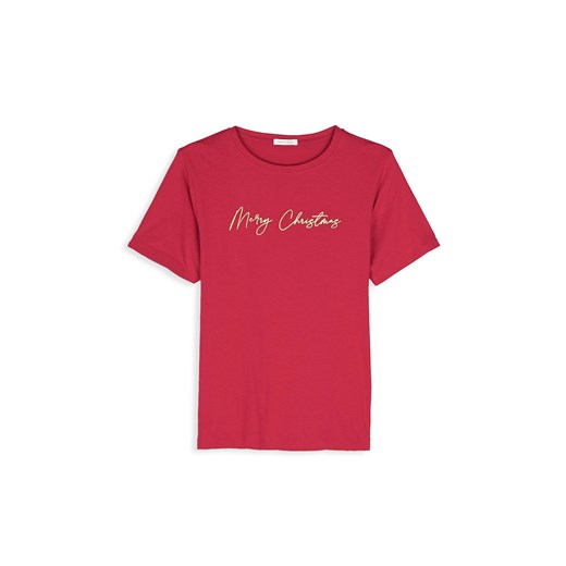 GATE Bawełniana koszulka ze świątecznym nadrukiem 34 Gate 36 gateshop wyprzedaż
