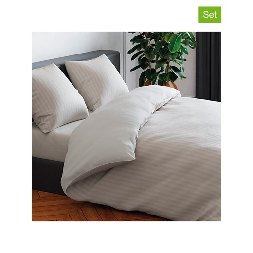 CXL by Christian Lacroix Komplety pościeli satynowej (2 szt.) w kolorze szarobrązowym ze sklepu Limango Polska w kategorii Pościele - zdjęcie 187617132