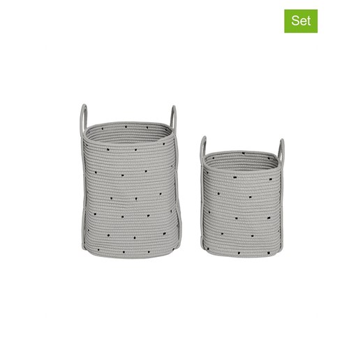 OYOY living design Kosze (2 szt.) w kolorze szarym ze sklepu Limango Polska w kategorii Pojemniki kuchenne - zdjęcie 187617191
