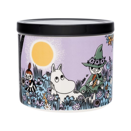 Moomin Pojemnik &quot;Friends Forever&quot; w kolorze czarno-fioletowym - 700 ml ze sklepu Limango Polska w kategorii Pojemniki kuchenne - zdjęcie 187617403