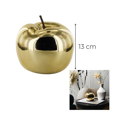 Rétro Chic Figurka dekoracyjna w kolorze złotym - wys. 13 x Ø 12 cm ze sklepu Limango Polska w kategorii Dekoracje - zdjęcie 187617520