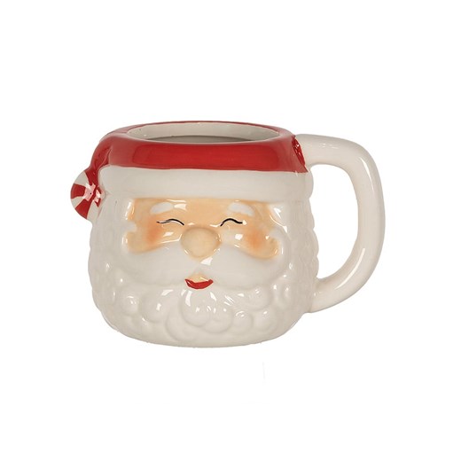 Clayre &amp; Eef Kubek jumbo w kolorze czerwono-białym - 450 ml ze sklepu Limango Polska w kategorii Dzbanki i zaparzacze - zdjęcie 187617722