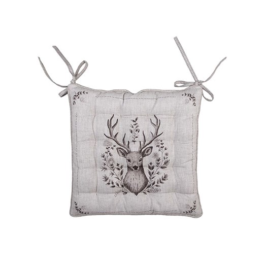 Clayre &amp; Eef Poduszka w kolorze szaro-brązowym na krzesło - 40 x 40 cm ze sklepu Limango Polska w kategorii Poduszki dekoracyjne - zdjęcie 187617744