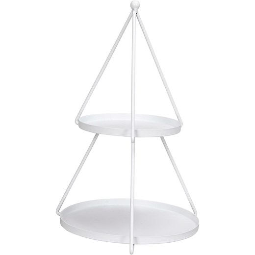 POSIWIO Etażerka &quot;Tree&quot; w kolorze białym - wys. 34 x Ø 23 cm ze sklepu Limango Polska w kategorii Misy i tace dekoracyjne - zdjęcie 187617761