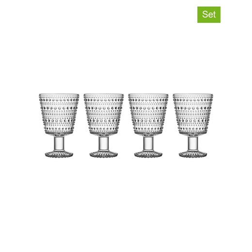 iittala Kieliszki (4 szt.) &apos;&apos;Kastehelmi&apos;&apos; - 260 ml ze sklepu Limango Polska w kategorii Naczynia - zdjęcie 187617782