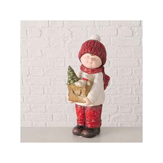 Boltze Figurka dekoracyjna &quot;Rubie&quot; w kolorze czerwono-białym - wys. 44 cm ze sklepu Limango Polska w kategorii Dekoracje - zdjęcie 187618093