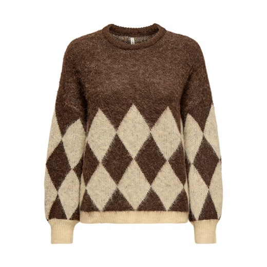 ONLY Sweter w kolorze brązowo-beżowym ze sklepu Limango Polska w kategorii Swetry damskie - zdjęcie 187618141