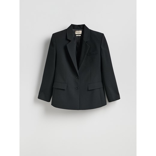 Reserved - Marynarka z wełną - czarny Reserved XL Reserved