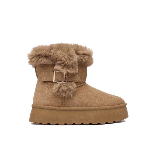 Botki JENNY CEO-WSX23-15 Beżowy ze sklepu eobuwie.pl w kategorii Śniegowce damskie - zdjęcie 187618482