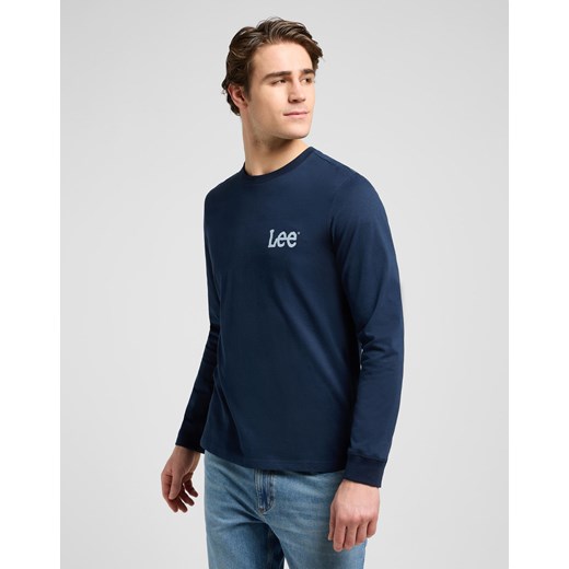 MESKA KOSZULKA LEE LS WOBBLY LEE TEE RIVET NAVY 112372359 ze sklepu YouNeedit.pl w kategorii T-shirty męskie - zdjęcie 187618964