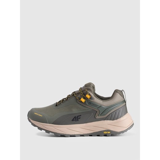 Męskie buty trailowe 4F 4FRAW25FSPOM201 - khaki ze sklepu Sportstylestory.com w kategorii Buty sportowe męskie - zdjęcie 187619672