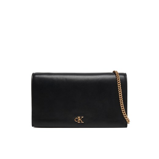Torebka Calvin Klein Ck Wallet On Chain LV04F3319G Czarny ze sklepu eobuwie.pl w kategorii Kopertówki - zdjęcie 187620411