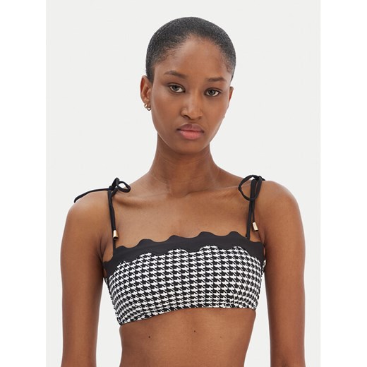 Seafolly Góra od bikini Gia Check Ric Rac 31436-282 Czarny ze sklepu MODIVO w kategorii Stroje kąpielowe - zdjęcie 187620621
