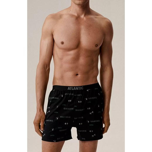 Atlantic 2-pack bokserki męskie luźne 2MBX-084-CZA/KHAJ, Kolor czarny-khaki, Rozmiar M, ATLANTIC ze sklepu Primodo w kategorii Majtki męskie - zdjęcie 187620850