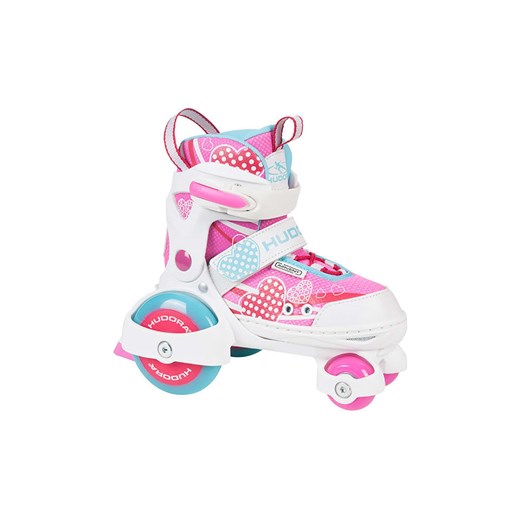 Hudora Wrotki w kolorze biało-różowym ze sklepu Limango Polska w kategorii Zabawki - zdjęcie 187620892