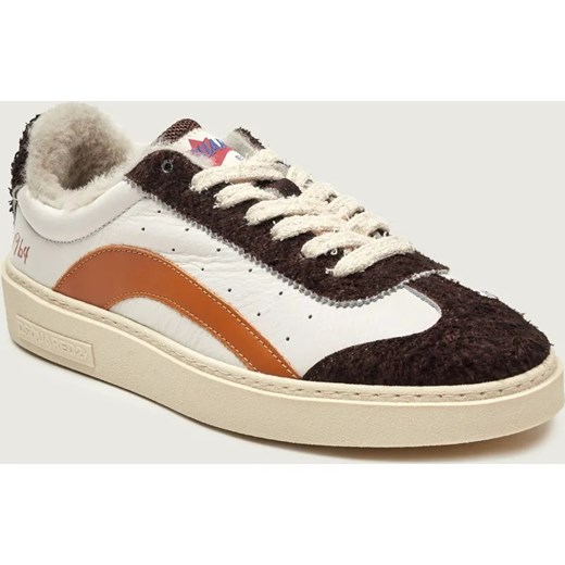 Dsquared2 Skórzane sneakersy Rider | shearling | z dodatkiem wełny ze sklepu Gomez Fashion Store w kategorii Buty sportowe męskie - zdjęcie 187622344