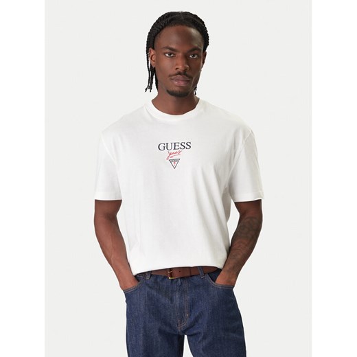 Guess Jeans T-Shirt M6RI45 K8HM0 Biały Oversize ze sklepu MODIVO w kategorii T-shirty męskie - zdjęcie 187622664