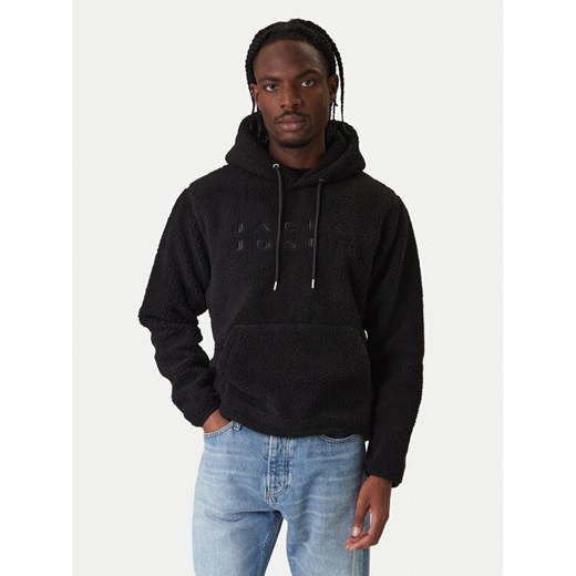 Jack & Jones Bluza Flare Teddy 12285678 Czarny Relaxed Fit ze sklepu MODIVO w kategorii Bluzy męskie - zdjęcie 187622692