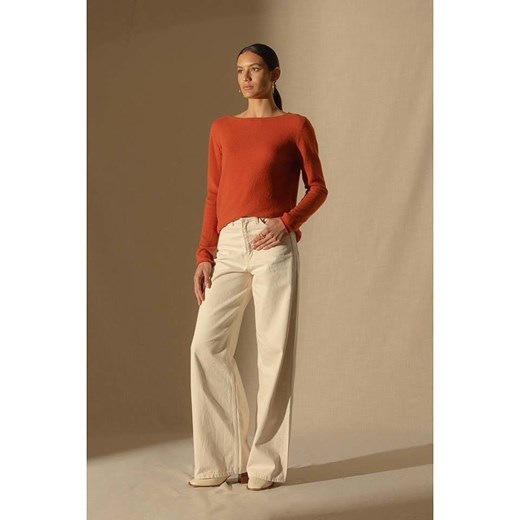 Perfect Cashmere Kaszmirowy sweter &quot;Megan&quot; w kolorze pomarańczowym ze sklepu Limango Polska w kategorii Swetry damskie - zdjęcie 187625034