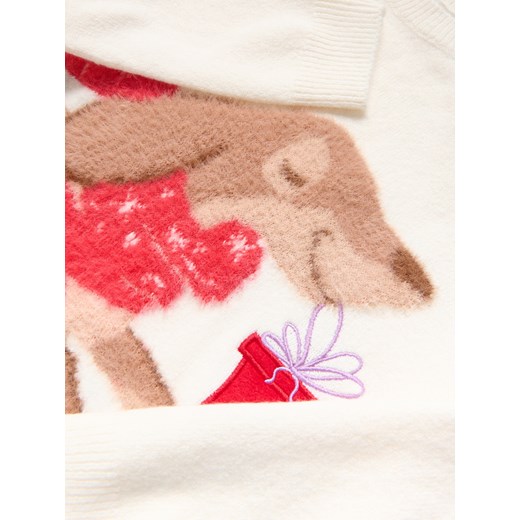 Reserved - Sweter z grającą aplikacją - wielobarwny ze sklepu Reserved w kategorii Swetry dziewczęce - zdjęcie 187625331