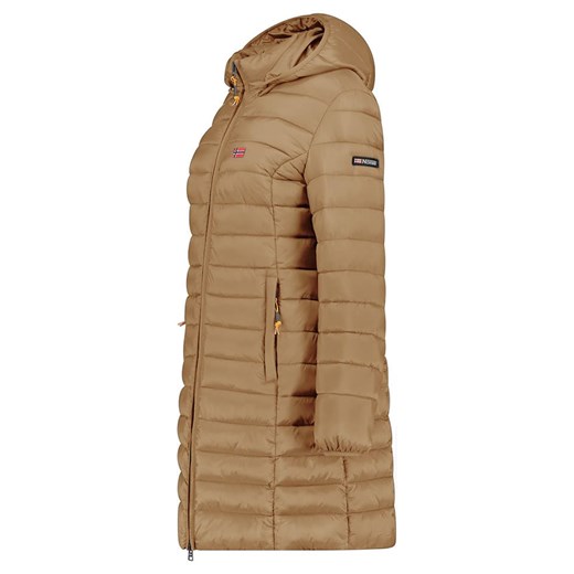 Geographical Norway Płaszcz pikowany &quot;Atikolor&quot; w kolorze szarobrązowym ze sklepu Limango Polska w kategorii Kurtki damskie - zdjęcie 187625532