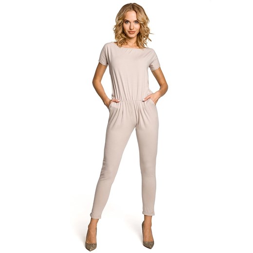 made of emotion Kombinezon w kolorze beżowym ze sklepu Limango Polska w kategorii Kombinezony damskie - zdjęcie 187626271