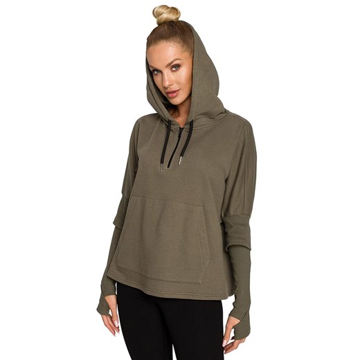 made of emotion Bluza w kolorze khaki ze sklepu Limango Polska w kategorii Bluzy damskie - zdjęcie 187626273