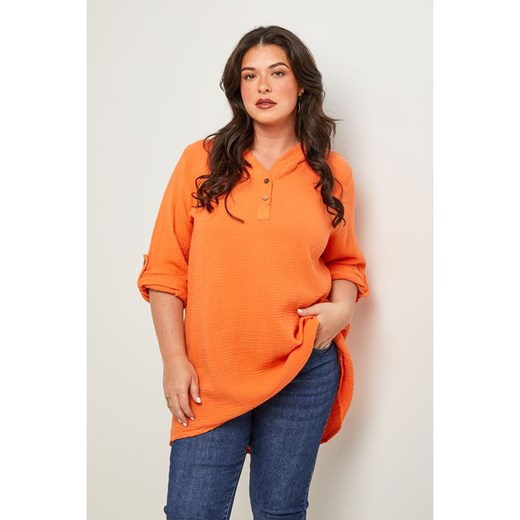 Curvy Lady Tunika w kolorze pomarańczowym ze sklepu Limango Polska w kategorii Bluzki damskie - zdjęcie 187626781