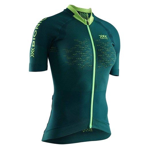 X-Bionic Koszulka kolarska &quot;The Trick 4.0&quot; w kolorze zielonym ze sklepu Limango Polska w kategorii Bluzki damskie - zdjęcie 187627292