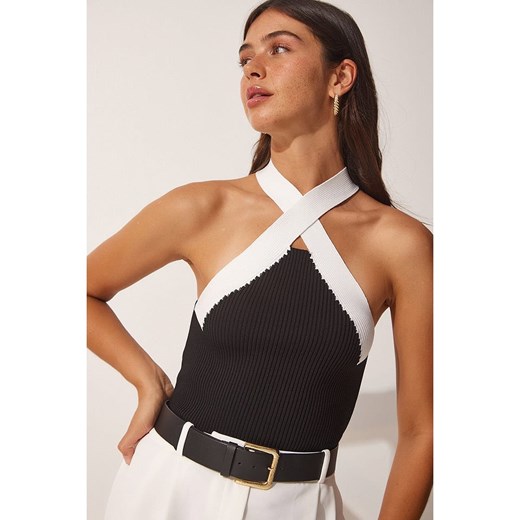 Happiness Istanbul Top w kolorze czarno-białym ze sklepu Limango Polska w kategorii Bluzki damskie - zdjęcie 187627322