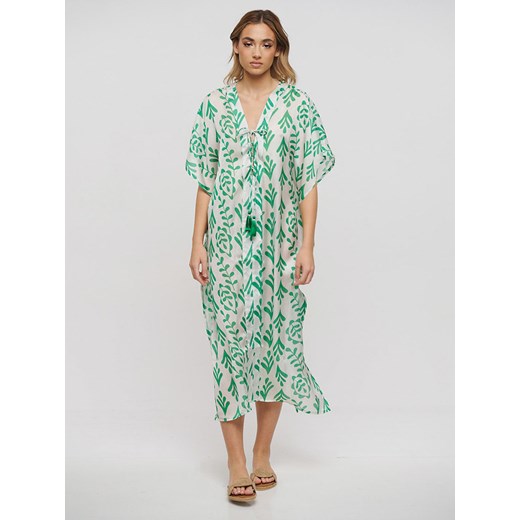 BLE Sukienka w kolorze biało-zielonym Ble onesize wyprzedaż Limango Polska