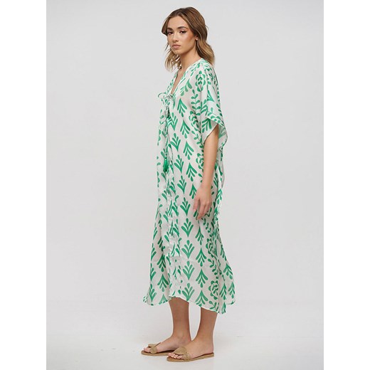 BLE Sukienka w kolorze biało-zielonym Ble onesize Limango Polska okazja