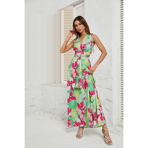 Tazga Sukienka w kolorze zielono-różowym ze sklepu Limango Polska w kategorii Sukienki - zdjęcie 187627710