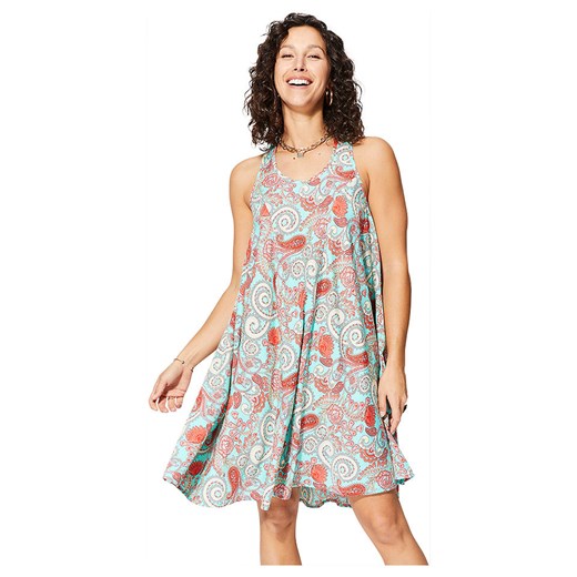 Ipanima Sukienka w kolorze biało-czerwono-turkusowym ze sklepu Limango Polska w kategorii Sukienki - zdjęcie 187627760