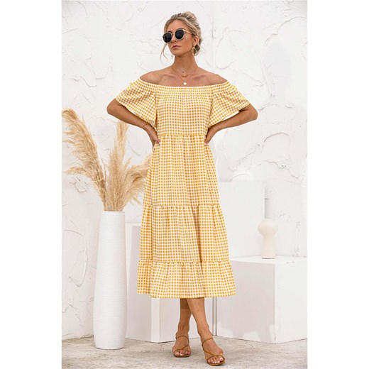 Ariel Tesoro Sukienka w kolorze żółto-białym ze sklepu Limango Polska w kategorii Sukienki - zdjęcie 187627961