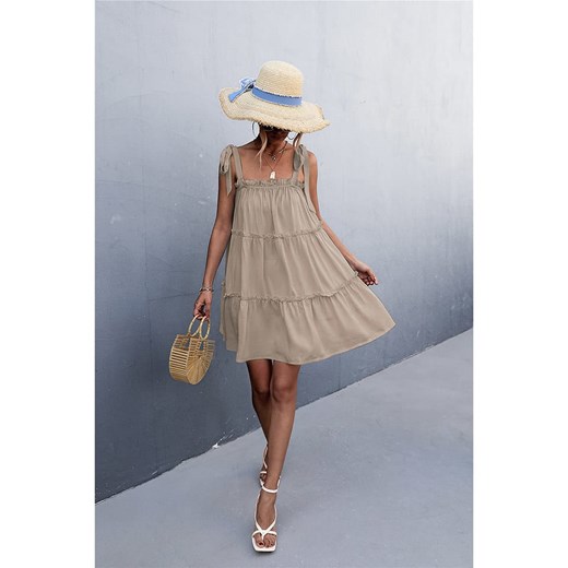 Ariel Tesoro Sukienka w kolorze beżowym ze sklepu Limango Polska w kategorii Sukienki - zdjęcie 187627992