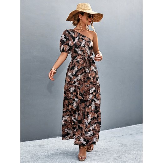 Ariel Tesoro Sukienka w kolorze czarno-brązowym Ariel Tesoro 38 Limango Polska wyprzedaż