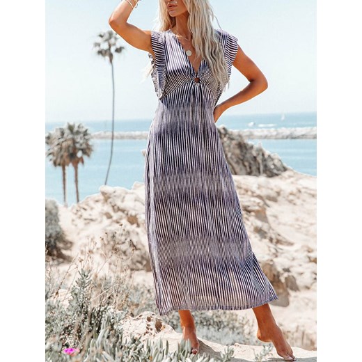 LA Angels Sukienka w kolorze niebiesko-kremowym ze sklepu Limango Polska w kategorii Sukienki - zdjęcie 187628124