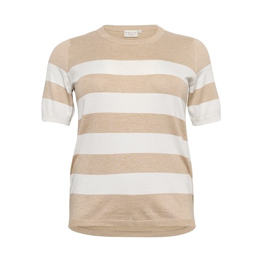 KAFFE curve Sweter w kolorze beżowo-białym ze sklepu Limango Polska w kategorii Swetry damskie - zdjęcie 187628302