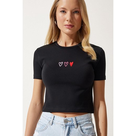Happiness Istanbul Koszulka w kolorze czarnym ze sklepu Limango Polska w kategorii Bluzki damskie - zdjęcie 187628514