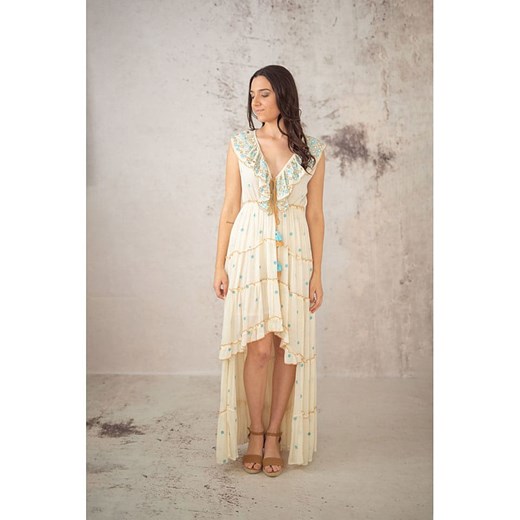 Lula Natura Sukienka w kolorze beżowym ze sklepu Limango Polska w kategorii Sukienki - zdjęcie 187628543