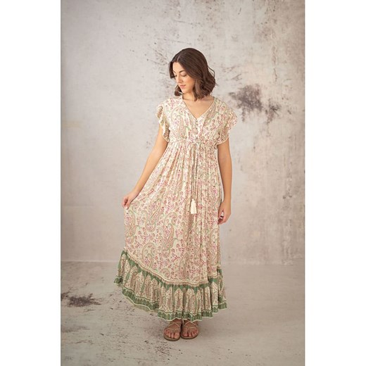 Lula Natura Sukienka w kolorze beżowym ze sklepu Limango Polska w kategorii Sukienki - zdjęcie 187628554