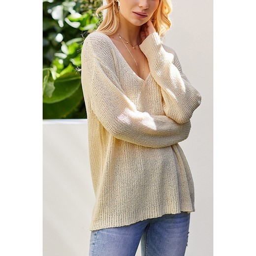 LA Angels Sweter w kolorze kremowym La Angels M okazyjna cena Limango Polska