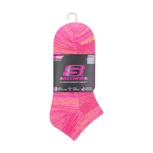 Skechers Skarpety (3 pary) w kolorze różowo-żółtym Skechers 36-38 wyprzedaż Limango Polska