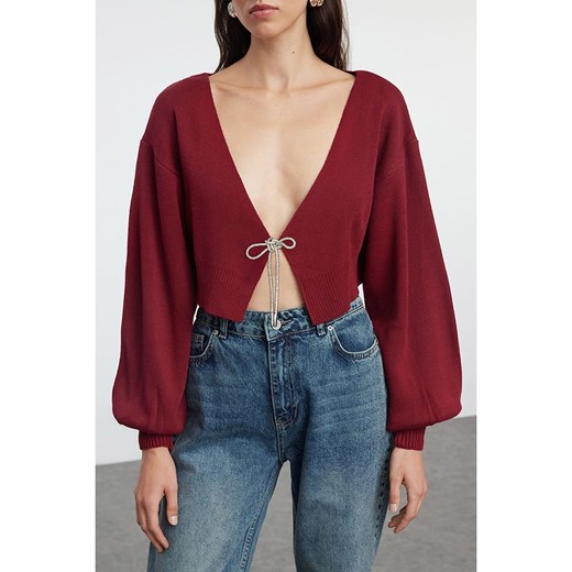 trendyol Kardigan w kolorze czerwonym Trendyol L wyprzedaż Limango Polska